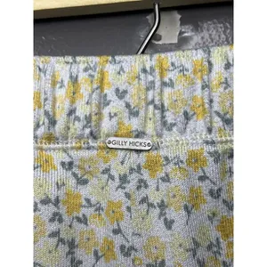 Gilly Hicks Pajama Pants Womens Medium White Floral Jersey Lounge Sleep Cozy thumbnail 7
