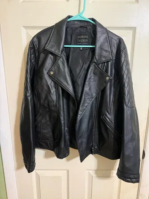 faux leather jacket Black Size XL thumbnail 1