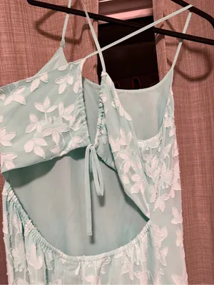 a new day Mint Green Floral Lace Maxi Dress- damaged thumbnail 2