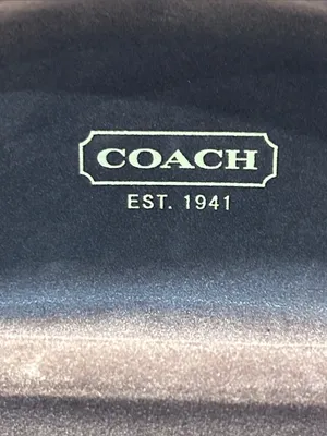Coach Signature Hard Eyeglass Case with signature cleaning cloth thumbnail 4