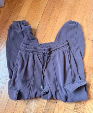 Brown Cargo Jogger Sweatpants Purple Size M thumbnail 3