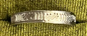 Bohemian Design w/ Intricate Detailing Stainless Steel Silver 2mm Band Size 6 thumbnail 1