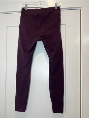 Pact High-Waist Leggings in Deep Plum size medium. thumbnail 4