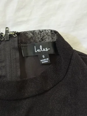 Lulus Black Mock Neck Bodycon Dress thumbnail 4
