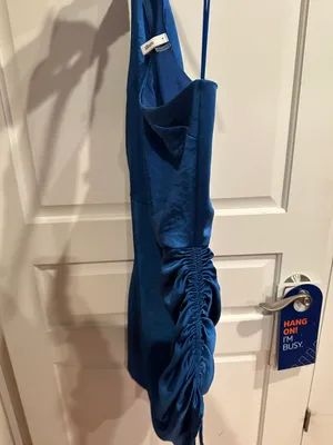Glam Royal blue one shoulder size small boutique dress ( brand) thumbnail 5
