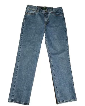 LRL Ralph Lauren Jeans Co. Womens Sz 10 Classic Straight Denim # FLAWS LOOPS‎ thumbnail 1
