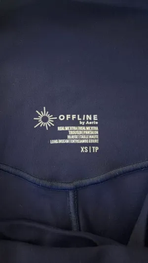 Navy blue Aerie trouser pants thumbnail 2