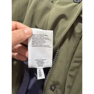 Barbour Elper Waterproof Parka Jacket Olive Green Faux Fur Hood US 4 thumbnail 10