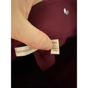 Soft Surroundings Women’s PXS Maroon Pull on Pants Stretchy thumbnail 5