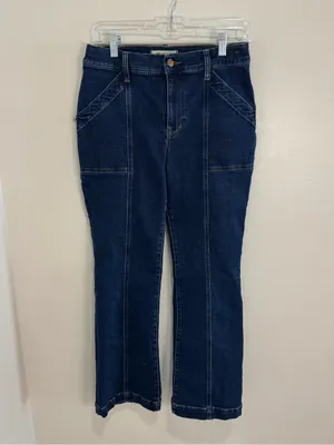 Madewell Mid-Rise Kick Out Jeans Dark Wash Size 29 thumbnail 2