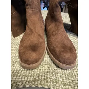 Maurice's Women's Faux Suede Calf Zipper Boots.‎ Size 6M 1 In H Heel Unlined thumbnail 2