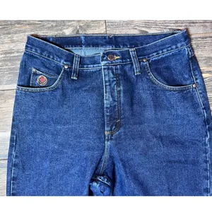 Wrangler 20X Straight Leg Blue Jeans‎ Western Denim Size 14 31x33 Mom Riding VTG thumbnail 3