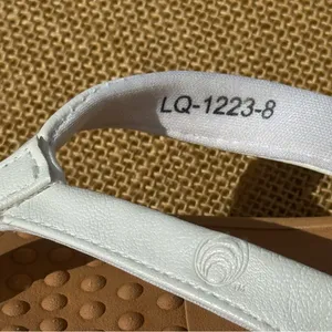 HIGH TIDE Women’s White and Tan Flip Flops Size 8 thumbnail 5