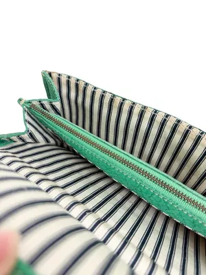 Madewell 1937 Accessories Green Suede Snakeskin Leather Wristlet Clutch Wallet thumbnail 15