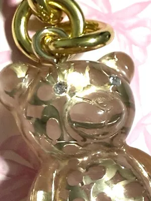 Adorable Coach Resin Gummy Bear Bag Pink Charm, Perfect for Coach Collectors! thumbnail 5