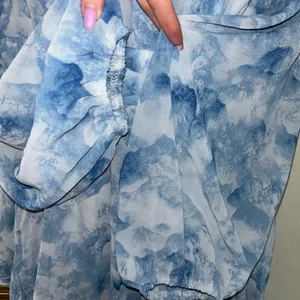 Elegant Long Sleeve Dress. Size one XL mock neck mother of the bride thumbnail 9