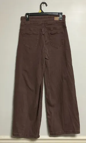 Roswear Wide Leg Pants Size M Brown High Waist thumbnail 2