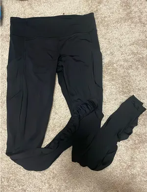Lululemon black leggings with pockets thumbnail 1