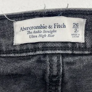 Abercrombie Fitch 26 2R The Ankle Straight‎ Ultra High Rise Jeans Distressed thumbnail 10