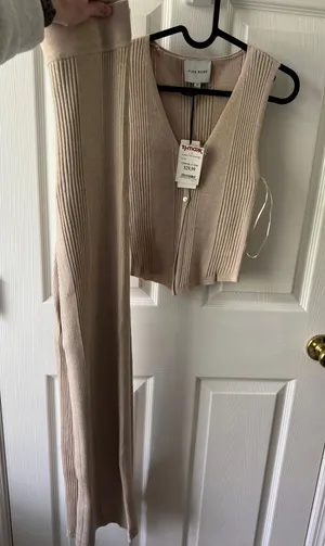 Pink Rose Two Piece Sweater Set thumbnail 1
