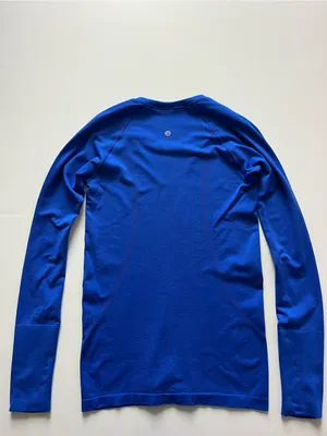 lululemon athletica Swiftly Tech Long Sleeve 2.0 Cerulean Blue-Size 6 thumbnail 3