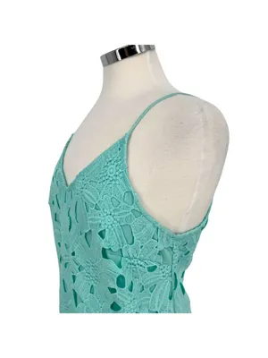 ASTR Lace Sleeveless V-Neck Mini Dress Party Night Out Mint Green Size Medium thumbnail 5