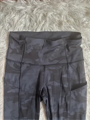 Lululemon Athletica Multi Gray Camo Women’s Fast Free High-Rise Leggings Size 2 thumbnail 8