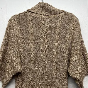 Leo & Nicole Cowl Neck Dolman Sleeve Sweater Womens Small Y2K Cropped Chunky thumbnail 10