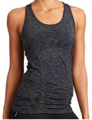 Athleta Fast Track Ruched Tank Top Racerback Dark Grey Running XS thumbnail 1
