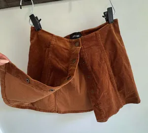DO+BE Rust Corduroy Mini Skirt thumbnail 4