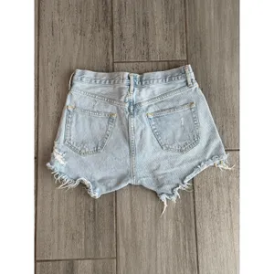 AGOLDE Micah Boyfriend Denim Shorts Swapmeet Distressed Raw Hem Womens Size 24 thumbnail 4