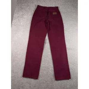 VTG Women's 90s Burgundy Denim Wrangler Jeans WPL6428 12x34 Cowgirl Cut thumbnail 5