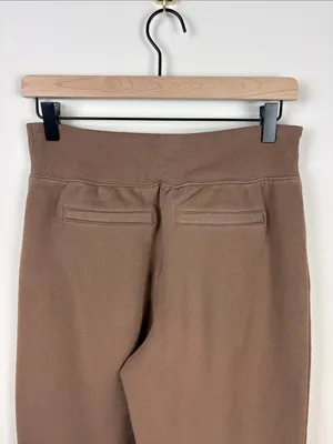 Athleta Retroplush Velvet Sweatpants Straight Leg Brown Tan Women’s XS thumbnail 7
