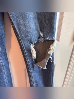 Abercrombie & Fitch The '90s Straight Ultra High Rise Jeans Size 27 Distressed thumbnail 4