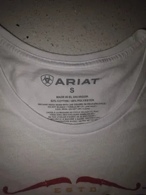 Womens small Ariat Serape Style high low drop tail hemline TShirt thumbnail 6