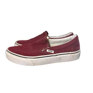 Red Vans slip ons / Maroon Vans slip ons thumbnail 4