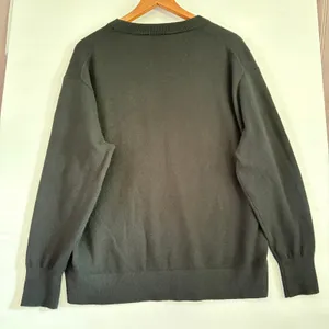 J.Crew Cashmere Crewneck Sweater Black Long‎ Sleeve Knit Pullover Womens Small thumbnail 2