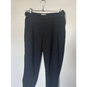H&M -Womens Dress Pants / Slacks with Gold Buckels - Size 4 - Black thumbnail 3