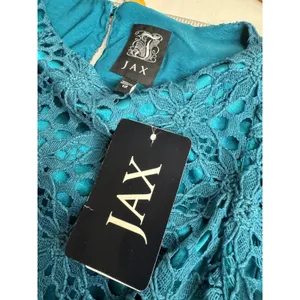 JAX Turquoise Floral Lace Overlay Shift Dress NWT Size 12 Y2K‎ thumbnail 3