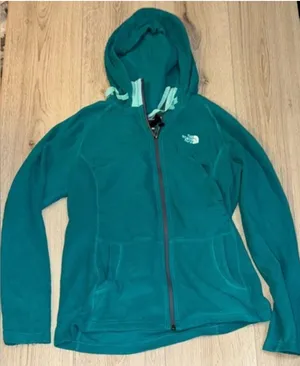 The North Face Teal blue green Full-Zip Hooded Jacket hoodie sweatshirt sweater thumbnail 1