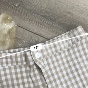 Urban outfitters tan white gingham pants thumbnail 3