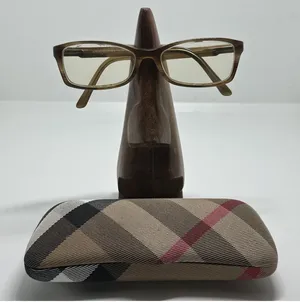 Burberry Rectangular Brown Prescription Glasses Frames with Case thumbnail 1