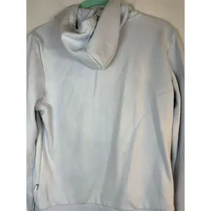 PUMA Essentials Logo Pullover Hoodie Women’s M Light Blue Fleece Lined thumbnail 10