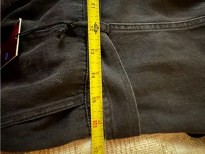 OAT New York NWT Black Denim Belted Wide Leg Jumpsuit thumbnail 7