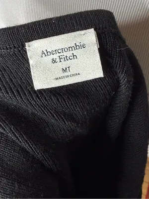 Abercrombie Black Elevated Rib Knit Cross Strap Mini Dress thumbnail 4
