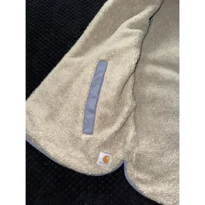 Carhartt Vest Women's Blue Quilted Reversible Sherpa Lined Fleece Workwear Sz M thumbnail 3