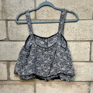 Free People Sweet Caroline Tank Blouse Size Small S Ruffle Dainty thumbnail 7