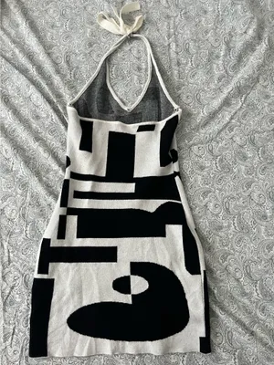 Black and white mini dress Size M thumbnail 2