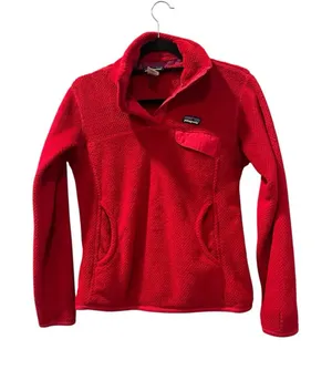Patagonia Polartec Thermal Pro Long Sleeve Red Pullover Sweater Size Small Soft thumbnail 1