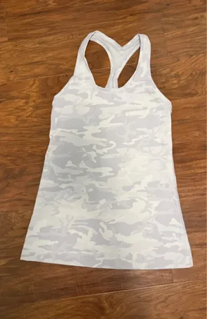 White Camo Lululemon Tank Top thumbnail 1